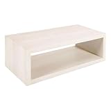 TUP THE URBAN PORT Keli Coffee Table- 58 Inch Minimalist Open Frame