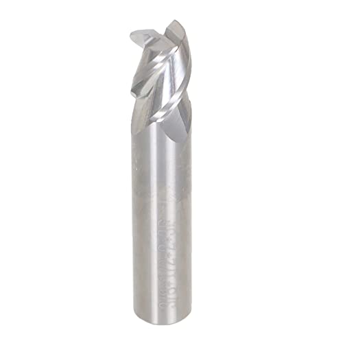 Image of waltyotur Carbide End Mill 3 /8 Inch Mill Diameter x 3 /8 Inch Shank Diameter x 1 /2 Inch Cutting Length x 2 Inch Overall Length for Alloy /Hardened Steel 1 Pcs