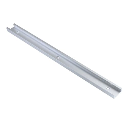 Evwoge 30 Type T Track Aluminum Silver Woodworking T-Slot Miter Track Jig Miter Track Stop for Router Table Bandsaws DIY Tools 400MM/16"