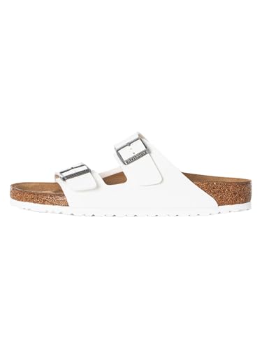 Birkenstock Arizona Soft Footbed Patent Leather Sandal, White Birko-Flor?, 42 (US Men's 9-9.5, US Women's 11-11.5) Regular2