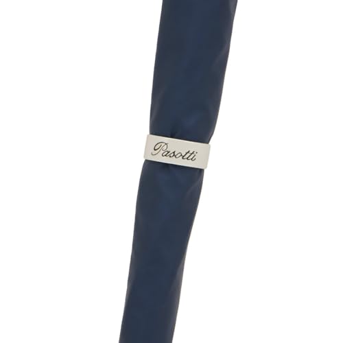 Parapluie bleu marine Pasotti poignée aigle : le cadeau d'exception