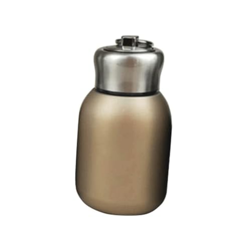 Mini thermos de voyage en acier inoxydable pour l'intérieur et l'extérieur 300 ml doré