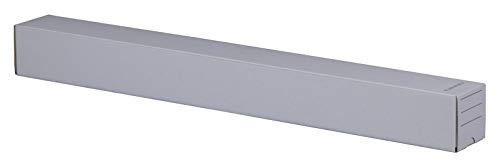 KK Verpackungen® Versandhülse | 20 Stück, 1100x75x75mm, Versandkartons mit Steckverschluss in Weiß | Lange Faltkartons aus stabiler Wellpappe mit Beschriftungsfeld