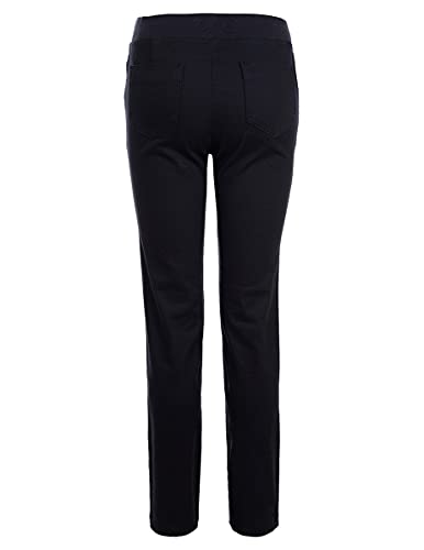 Image of Nautica Girls' School Uniform Twill Skinny Pants, Comfortable Stretch Material, Wrinkle & Fade Resistant
