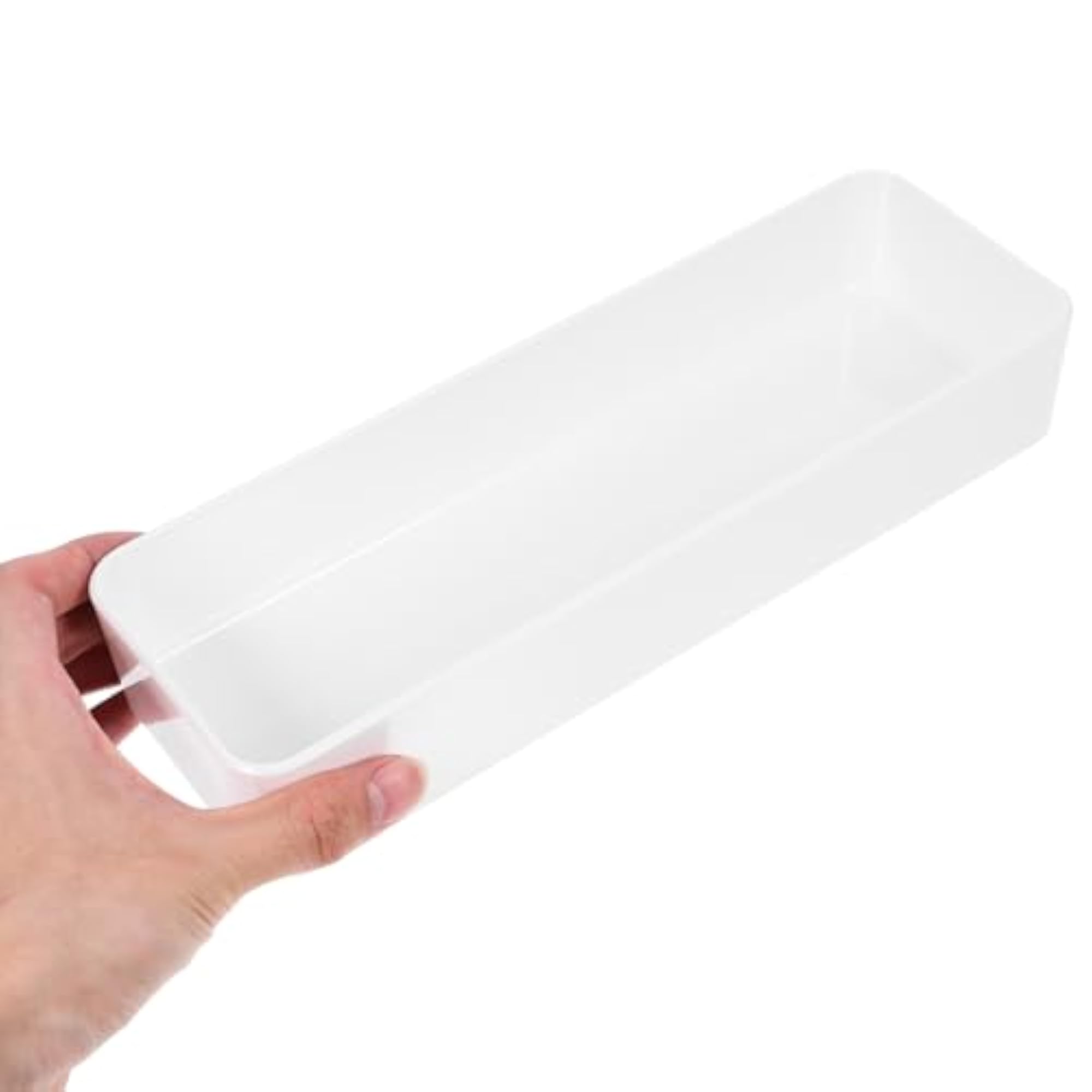 2pcs Plastic Drawer Organizer Box for Spoons and Cosmetic Tools