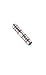 Panduit SCH2-Q Code Conductor Splice, Long Barrel With Corona Relief Taper, #2 AWG Copper Conductor Size, Brown Color Code, 1" Wire Strip Length, 0.42" OD, 2.13" Length
