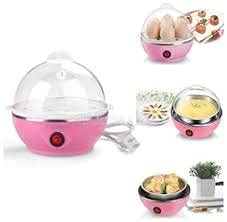 ShopNSave Egg Boiler Electric Automatic Off 7 Egg Poacher for Steaming Cooking And Boiling, Mini Electronic Egg Boiler Device Multi function