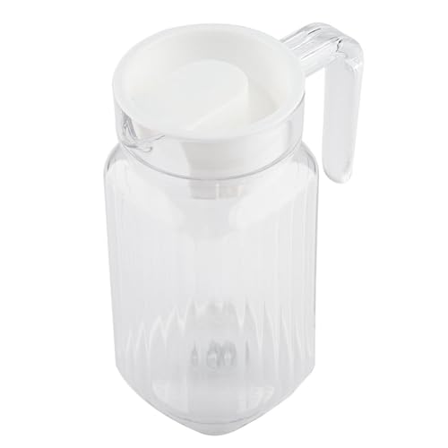 Marhynchus Jarra Acrílica Cuadrada, Botella de Jugo Reutilizable con Diseño Transparente para Bebidas Caseras, Ideal para la Escuela y Viajes (500ML)