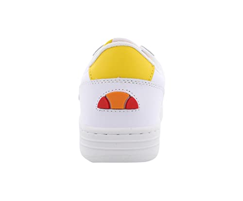 Ellesse Vinitziana 2.0 Leather Womens Shoes Size 9, Color: White/Fluro Yellow4