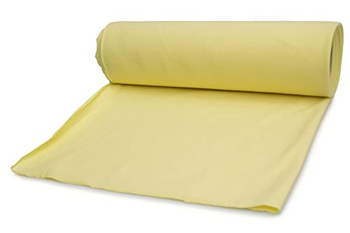 Punto French Terry Algodón, 50 x 185 cm (Amarillo canario)