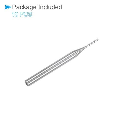 Image of Carbide End Mill Engraving Milling Bits, 0.9mm Bit Dia. 1 /8 inch Shank, CNC Cutting Router Bits Tool - (Applications: for PCB Machine), 10-Pieces