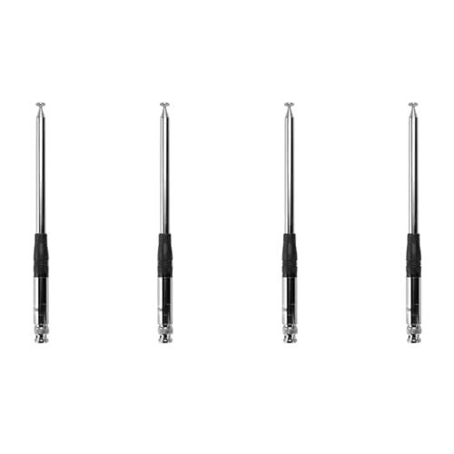 Antena 27Mhz CB telescópica de 9 a 51 pulgadas con conector BNC para radio portátil pack de 4