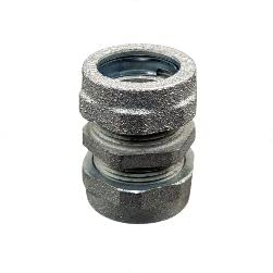 COREX 3/4 Threadless Compression Coupling Or Fitting For Rigid/IMC Conduit - Zinc Plated Malleable Iron Construction