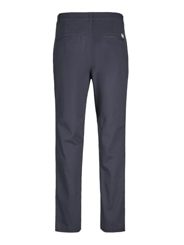Image of Jack & Jones Men's Navy Mid Rise Regular Fit Pants
