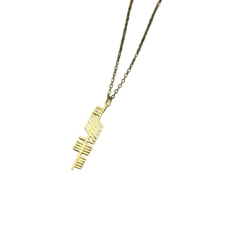 Collier Ogham arbre irlandais, une amulette géométrique d'exception