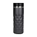 Produktbild Elasto Premium Edelstahl Thermobecher mit Push-Button I 450 ml I auslaufsicherer Verschluss I heiß & kalt I BPA-frei I Thermo Kaffeebecher to go Diamond I matt glitzernd I Schiefer Grau