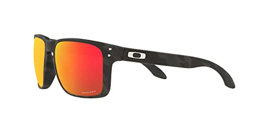 Oakley Men's Oo9417 Holbrook Xl Square Sunglasses, Matte Black Camouflage/Prizm Ruby, 59 Mm #TOP2
