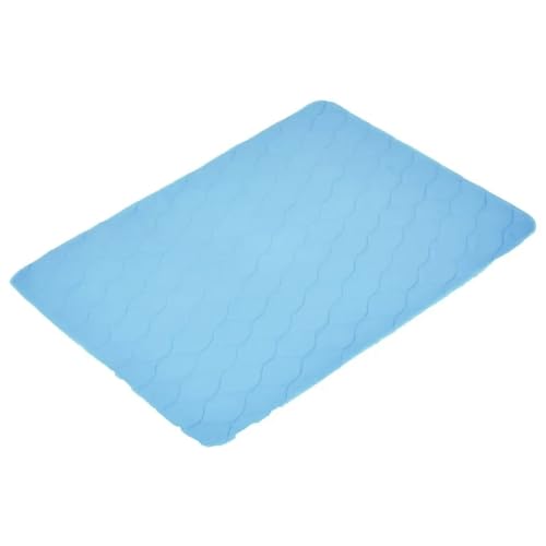 Coussin de lit lavable bleu avec couches absorbantes contre l'humidité