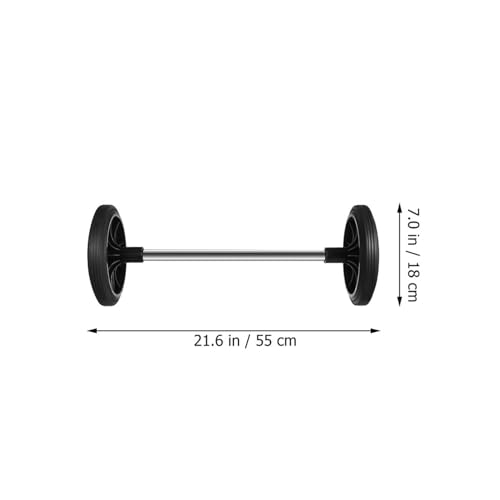 Jeu de roues en plastique solide pour poubelle extérieure - 2