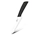 EUROXANTY Cuchillo con Hoja cerámica | Cerámica de Zirconia | Hoja extra Afilada | Resistente a la abrasión | Mango ergonómico | Corte preciso | 27 cm | Negro