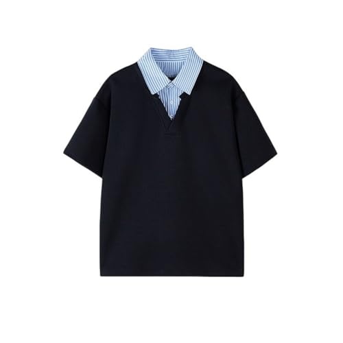 T-shirt pour homme look superposé manches courtes coton color-block