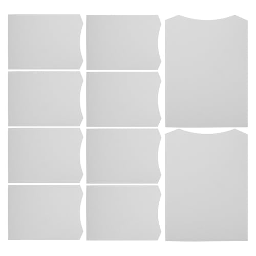 RUNROTOO Insertos de Cartón para Doblar Camisas 23x31 Cm, Cartón de Color Claro 250 G, 10 Piezas, Tabla Plegable para Ropa, Organizador para Armario y Embalaje de Camisetas y Suéteres