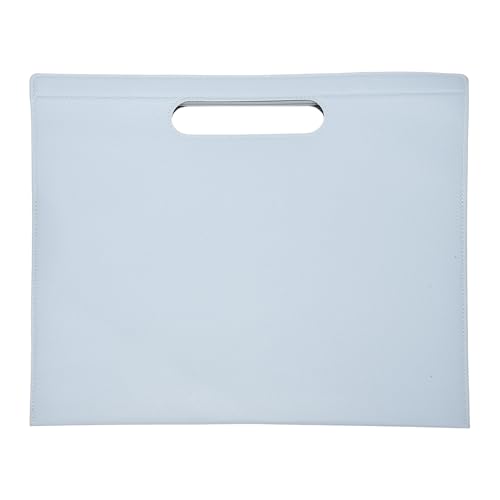 Carpeta de archivos A4 de cuero PU con organizador de documentos de 13.3x12.6''