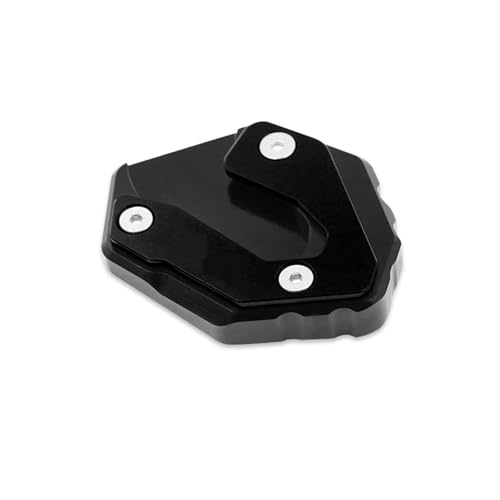 Support latéral de moto CNC rallonge noire anti-enfoncement pour MT07 FZ07 XSR700