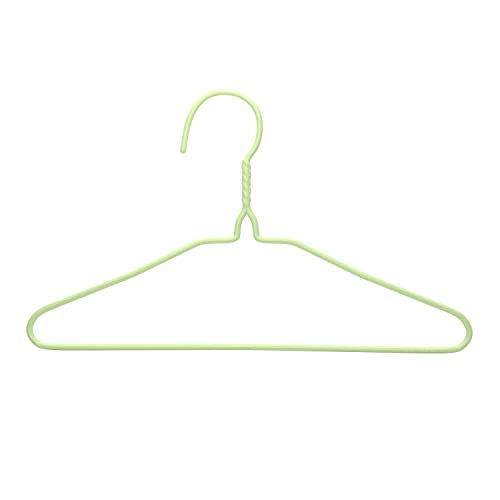 Kabudar Kids Hangers Cute Childrens Hanger Space Saving Kids Metal Hanger With Plastic Coating Baby Clothes Hanger 20 Pack (Green) #TOP1
