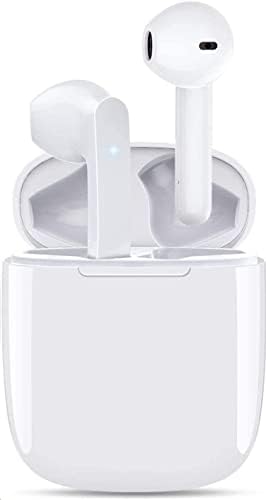 Bluetooth 5.0 Wireless Earbuds,Earbuds with Charging Case,in-Ear Earphones,Headsets with Mic,Deep Bass Earbuds,Noise Cancelling Headphones,airpods,Waterproof Earbuds,Ear Buds for Apple Phone/Android