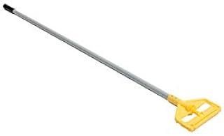 Rubbermaid Commercial Products Invator Wet Mop Handle, 60-Inch, Aluminum, Heavy Duty Mop for Industrial/Household Floor Cleaning, Quick Change Head