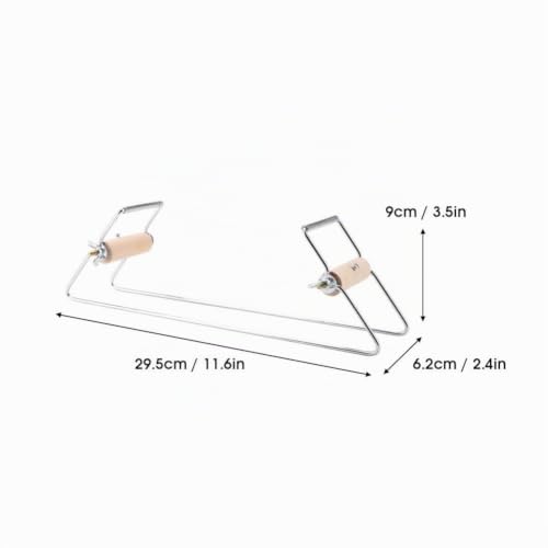 Nicoone Perlenwebstuhl,Webmaschine Perlenwebstuhl aus Holz und Edelstahl,Robuster Schmuckwebstuhl Für Schmuck Armbänder DIY