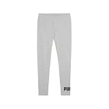 PUMA ESS No. 1 Logo Leggings, pantalones deportivos mujer Mujer, Light Gray Heather, XS