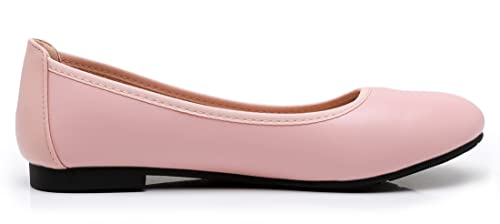 Venuscelia Women's Ladylike Steps Flats (7 M Us,Blush) #TOP2