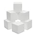Craft Foam Cube - 6-Pack Square Polystyrene Foam Block Foam Brick for Sculpture, Modeling, DIY Arts and Crafts - White, 4 x 4 x 4 inches