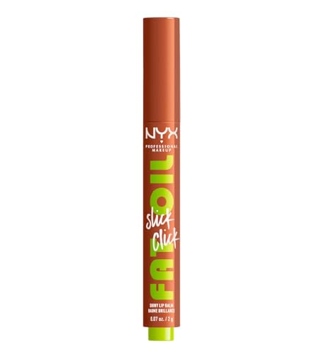 NYX Professional Makeup Pflegender Lippenstift für maximale Farbe, Pflege und Feuchtigkeit, Mit Avocado, Himbeeröl und Moltebeereöl, Vegane Formel, Fat Oil Slick Click, Feedworthy