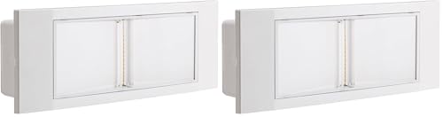Beghelli BEG1499L Plafoniera lampada luce di emergenza 16 Led 1499 L nuova versione batteria litio a Litio Parete Incasso Plafone 11 W (Confezione da 2)