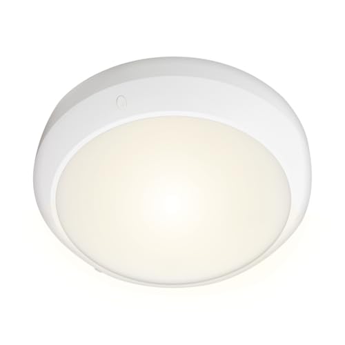 Xanlite - Hublot LED Rond Blanc avec Indice de Protection IP65 - Détecteur de Mouvement Désactivable - Température de Couleur CCT - Éclairement de 1800...