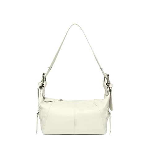 Feelorna Pequeños bolsos de hombro para mujer, bolso de mano de piel sintética para axilas con correa ajustable, bolso de mano para mujer, mini bolso de mano Y2K para citas, viajes, compras, beige Feelorna Pequeños bolsos de hombro para mujer, bolso de mano de piel sintética para axilas con correa ajustable, bolso de mano para mujer, mini bolso de mano Y2K para citas, viajes, compras, beige