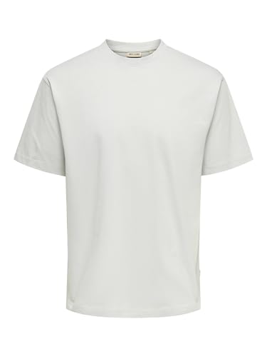 ONLY & SONS Mens Onsfred RLX Tee Noos T-Shirt, Mirage Gray, M UK