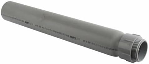 E954LXX Slip Meter Riser, 3 in Nominal, 24 in OAL, PVC, Domestic