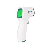 IZUMIKEN 非接触式電子温度計 早い 非接触 赤外線 1秒測定 測定距離 3-5cm 赤外線温度計 (グリーン)