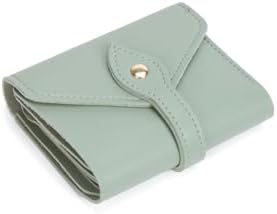 Mini Kadın Cüzdan El Bilek Askılı Nakit Bozuk Para Bölmeli Cüzdan Yapraklı (yeşil) - Görsel 2