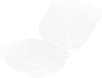 Vista 16 de Restaurantware Thermo Tek - Recipientes de comida para delicatessen de 24 onzas, 100 recipientes con tapa con bisagras antivaho – Rectangular
