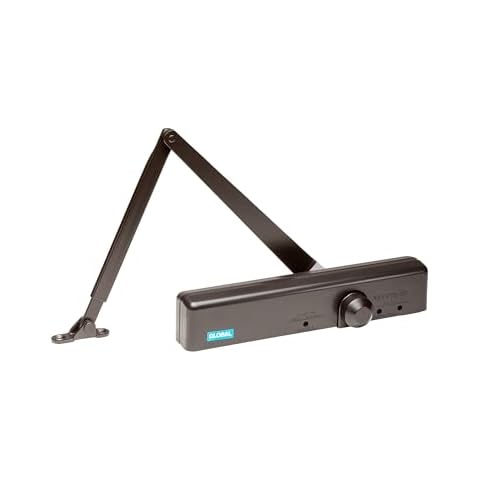 Global Door Controls Slimline Heavy Duty Commercial Door Closer in Duronotic - Sizes 1-6 Cover