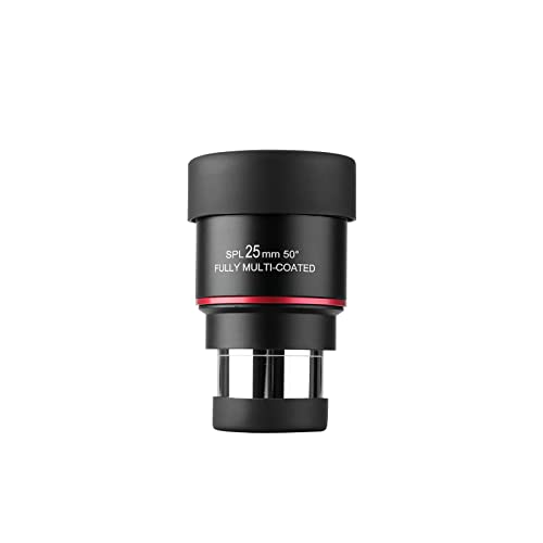 Svbony SV207 Telescope Eyepiece, 1.25 Inches 25mm Super Plossl Eyepiece 50 Degree Wide Angle FMC Coatting Telescope Accessories for Planetary Observation