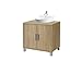 TOPKIT |Mueble Lavabo Baño Gala 8915 |Mueble Lavabo de Baño con Puertas y Baldas | Mueble de Baño | Armario Baño | Roble