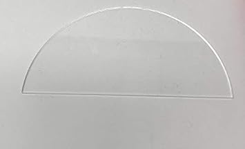 Clear Acrylic Half Circles 1/8" Thick 25 Pack 3.5"