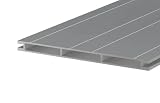 Gartenwelt Riegelsberger Alu-Bodenprofil Cleverdeck 10x145 mm Länge 110 cm – Aluminium Unterkonstruktion für Terrasse & Doppelboden witterungsbeständig formstabil – beidseitig nutzbar