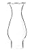 B&P Lamp 1 1/4" X 4 1/2" Clear Crimp Top Chimney